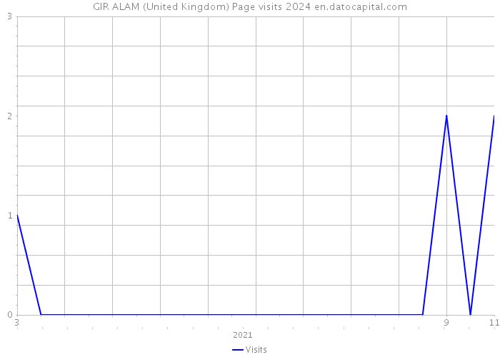 GIR ALAM (United Kingdom) Page visits 2024 