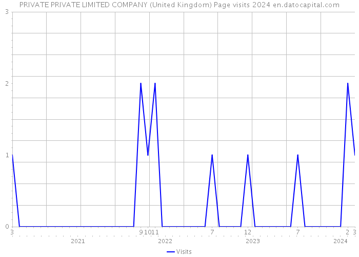 PRIVATE PRIVATE LIMITED COMPANY (United Kingdom) Page visits 2024 
