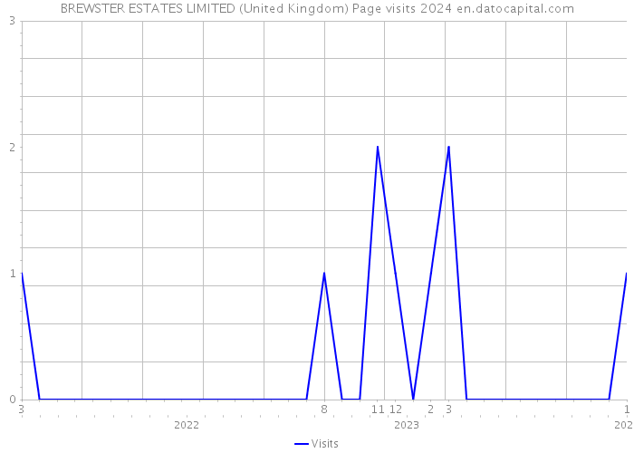 BREWSTER ESTATES LIMITED (United Kingdom) Page visits 2024 
