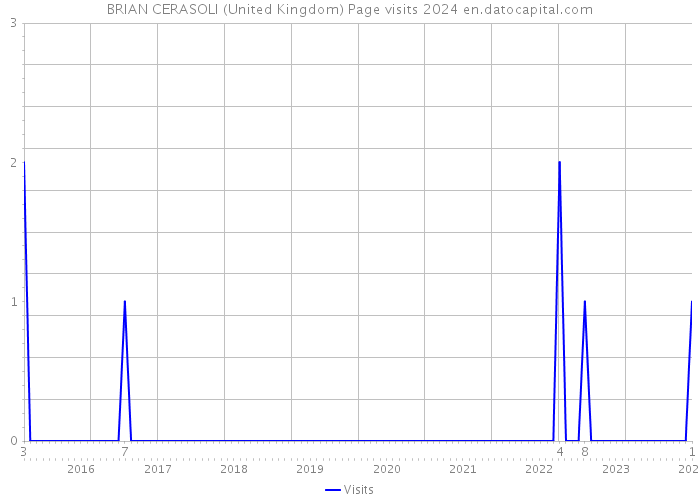BRIAN CERASOLI (United Kingdom) Page visits 2024 