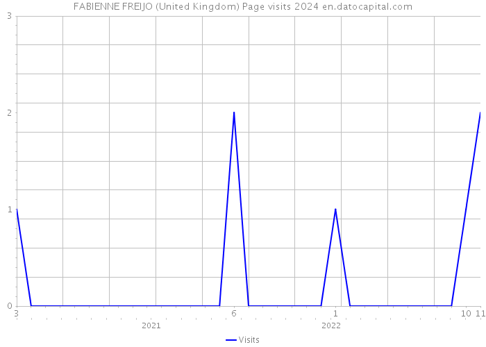 FABIENNE FREIJO (United Kingdom) Page visits 2024 