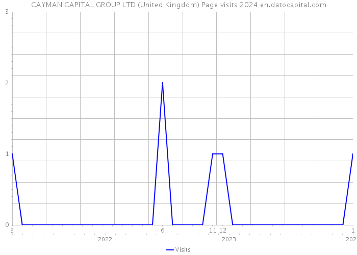 CAYMAN CAPITAL GROUP LTD (United Kingdom) Page visits 2024 