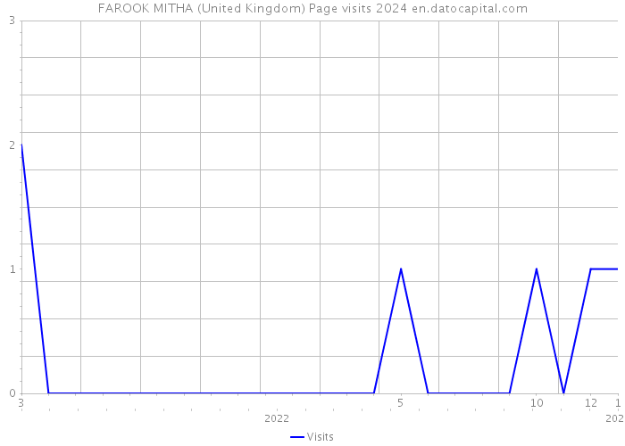 FAROOK MITHA (United Kingdom) Page visits 2024 