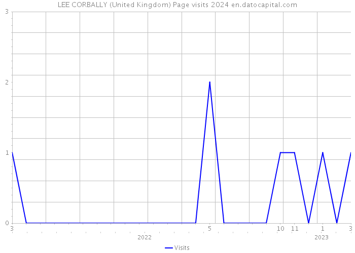 LEE CORBALLY (United Kingdom) Page visits 2024 