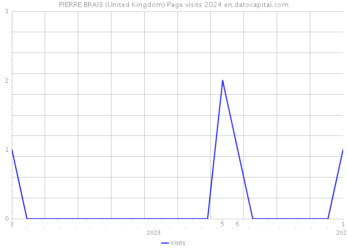 PIERRE BRAIS (United Kingdom) Page visits 2024 