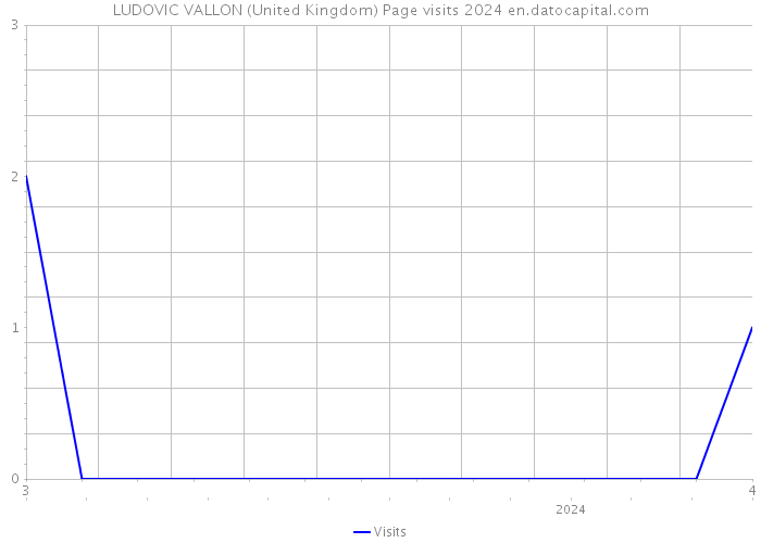 LUDOVIC VALLON (United Kingdom) Page visits 2024 