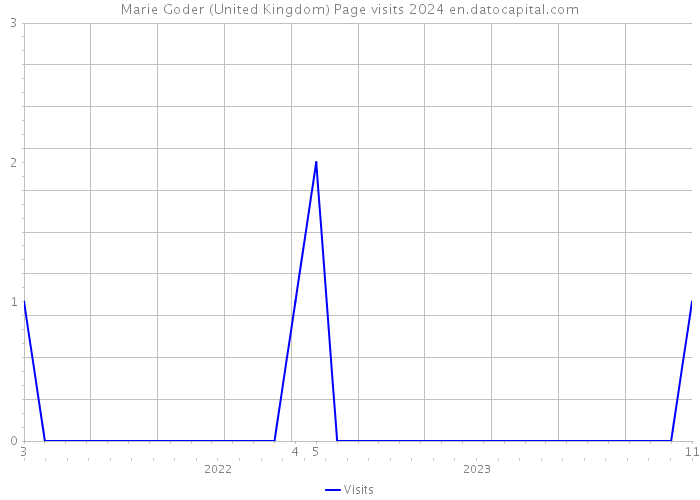 Marie Goder (United Kingdom) Page visits 2024 