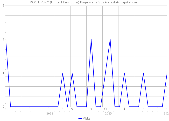 RON LIPSKY (United Kingdom) Page visits 2024 