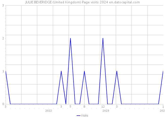 JULIE BEVERIDGE (United Kingdom) Page visits 2024 
