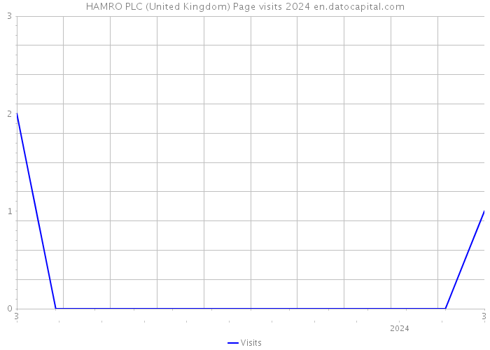 HAMRO PLC (United Kingdom) Page visits 2024 