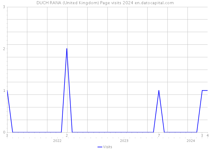 DUCH RANA (United Kingdom) Page visits 2024 