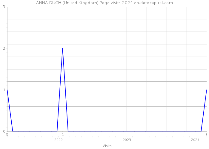 ANNA DUCH (United Kingdom) Page visits 2024 
