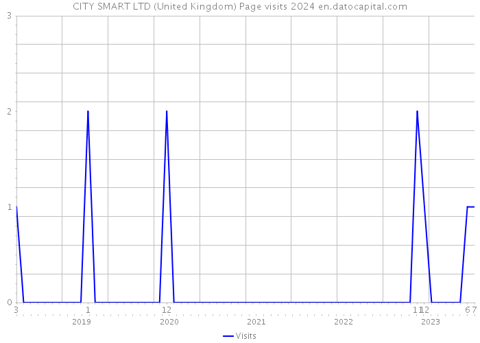 CITY SMART LTD (United Kingdom) Page visits 2024 