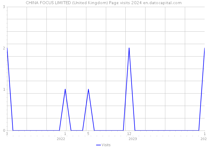 CHINA FOCUS LIMITED (United Kingdom) Page visits 2024 