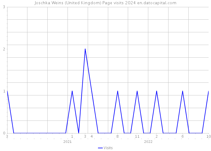Joschka Weins (United Kingdom) Page visits 2024 