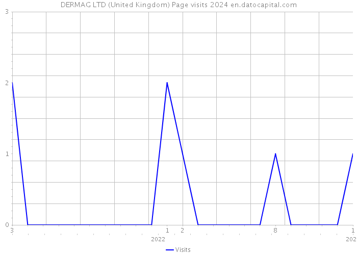 DERMAG LTD (United Kingdom) Page visits 2024 