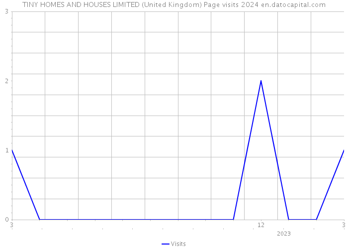 TINY HOMES AND HOUSES LIMITED (United Kingdom) Page visits 2024 