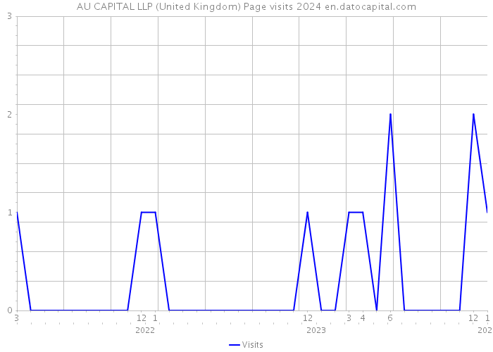 AU CAPITAL LLP (United Kingdom) Page visits 2024 