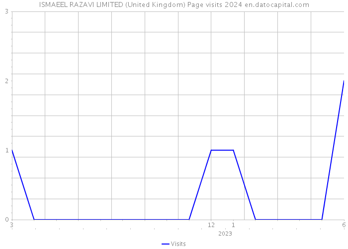 ISMAEEL RAZAVI LIMITED (United Kingdom) Page visits 2024 