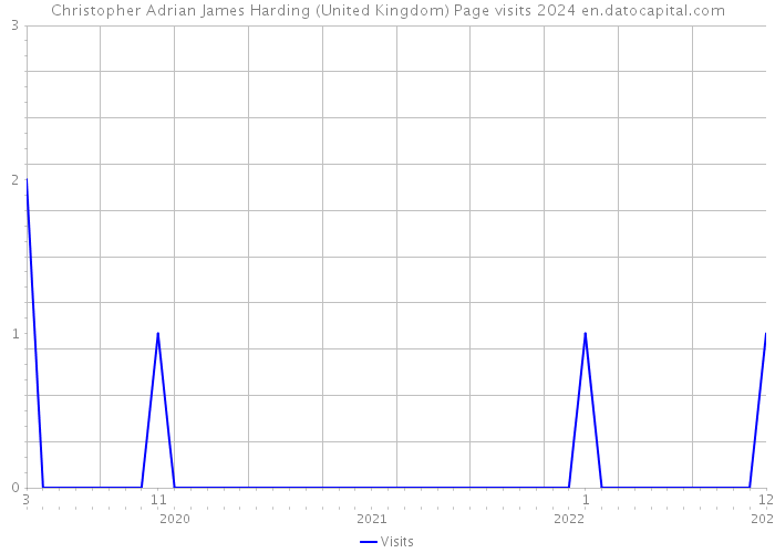 Christopher Adrian James Harding (United Kingdom) Page visits 2024 