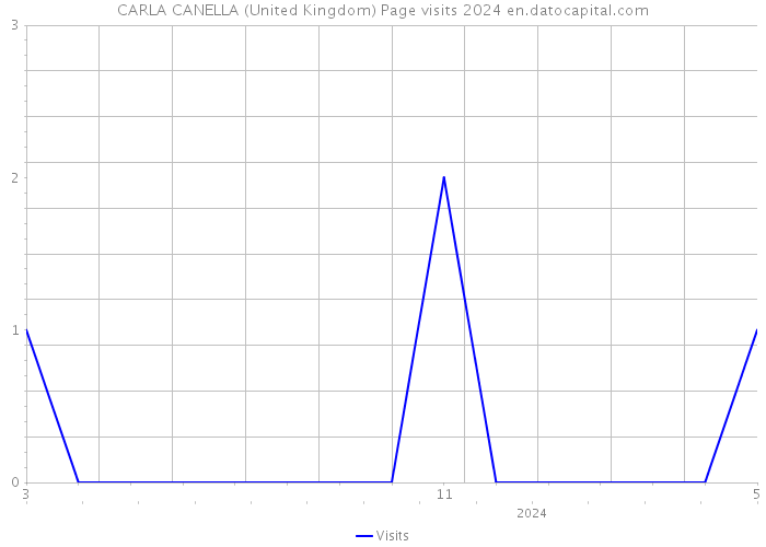 CARLA CANELLA (United Kingdom) Page visits 2024 