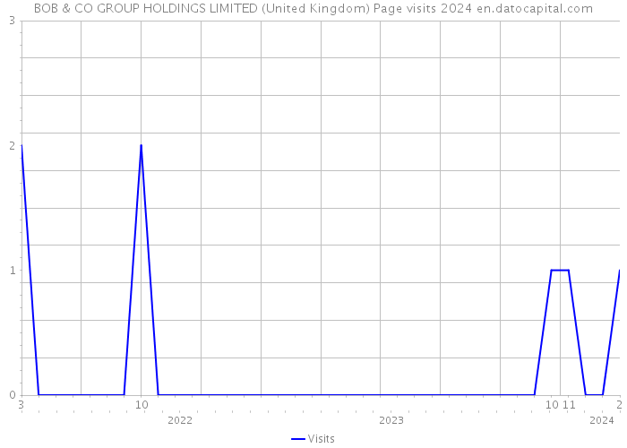 BOB & CO GROUP HOLDINGS LIMITED (United Kingdom) Page visits 2024 