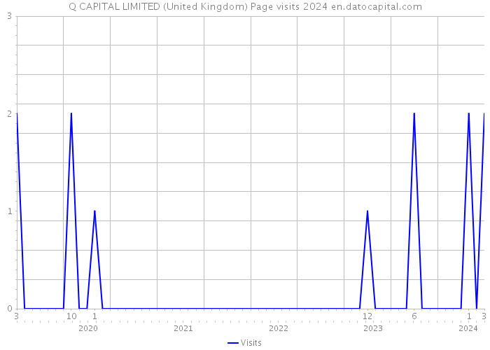 Q CAPITAL LIMITED (United Kingdom) Page visits 2024 