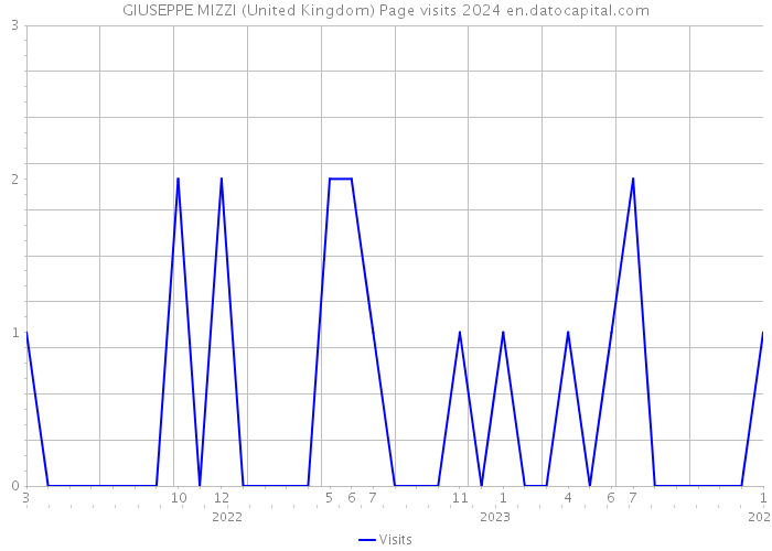 GIUSEPPE MIZZI (United Kingdom) Page visits 2024 