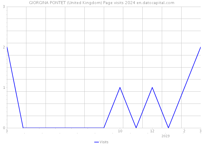 GIORGINA PONTET (United Kingdom) Page visits 2024 