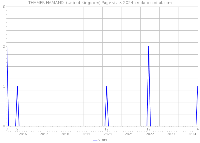 THAMER HAMANDI (United Kingdom) Page visits 2024 