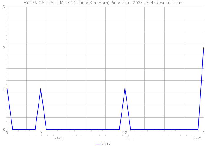 HYDRA CAPITAL LIMITED (United Kingdom) Page visits 2024 
