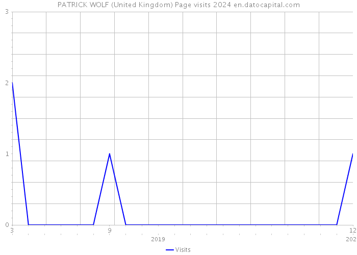 PATRICK WOLF (United Kingdom) Page visits 2024 