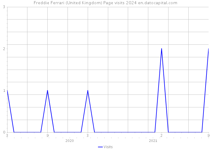 Freddie Ferrari (United Kingdom) Page visits 2024 