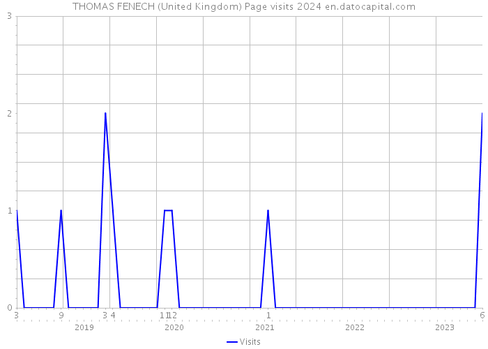 THOMAS FENECH (United Kingdom) Page visits 2024 