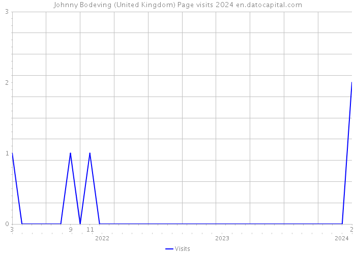 Johnny Bodeving (United Kingdom) Page visits 2024 