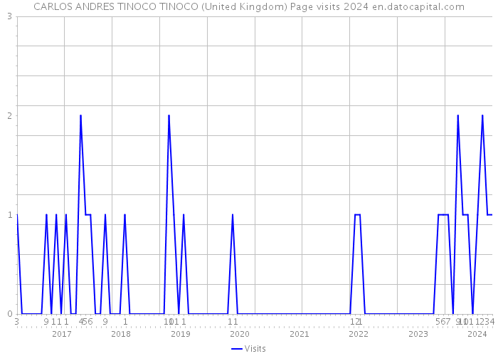 CARLOS ANDRES TINOCO TINOCO (United Kingdom) Page visits 2024 