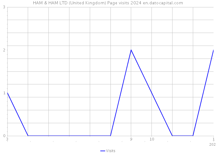 HAM & HAM LTD (United Kingdom) Page visits 2024 
