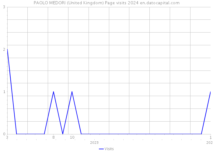 PAOLO MEDORI (United Kingdom) Page visits 2024 