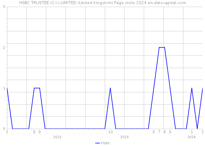 HSBC TRUSTEE (C.I.) LIMITED (United Kingdom) Page visits 2024 