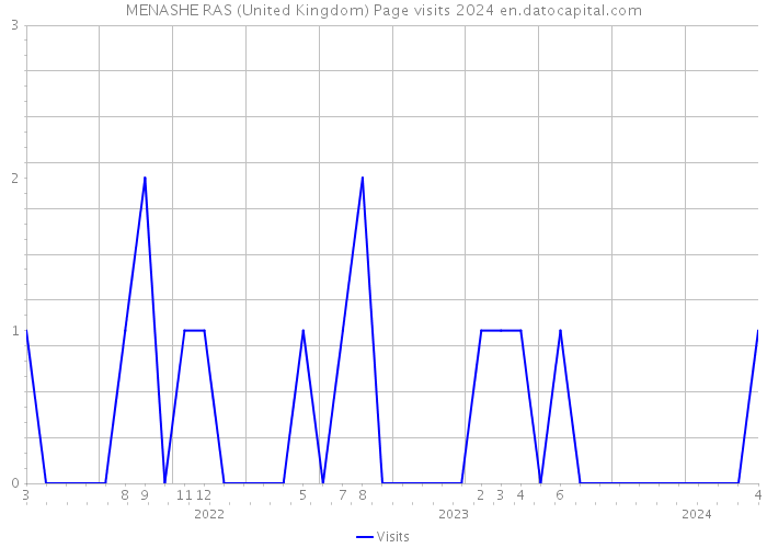 MENASHE RAS (United Kingdom) Page visits 2024 