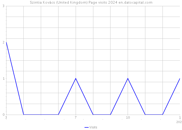 Szintia Kovács (United Kingdom) Page visits 2024 