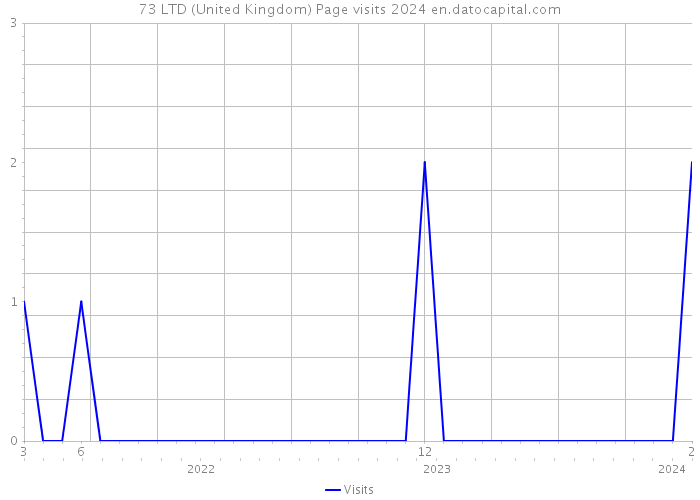 73 LTD (United Kingdom) Page visits 2024 