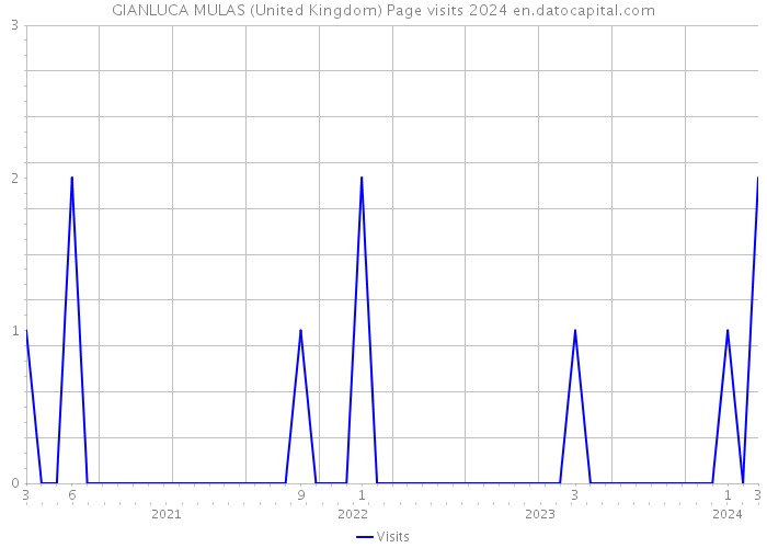 GIANLUCA MULAS (United Kingdom) Page visits 2024 