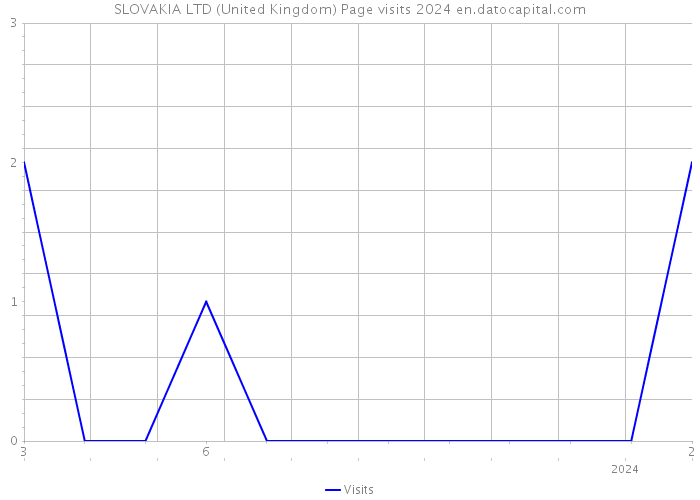 SLOVAKIA LTD (United Kingdom) Page visits 2024 