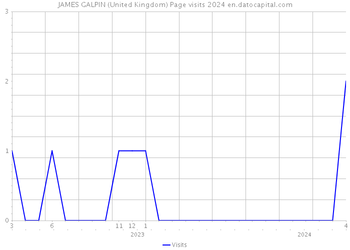 JAMES GALPIN (United Kingdom) Page visits 2024 