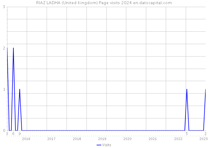RIAZ LADHA (United Kingdom) Page visits 2024 
