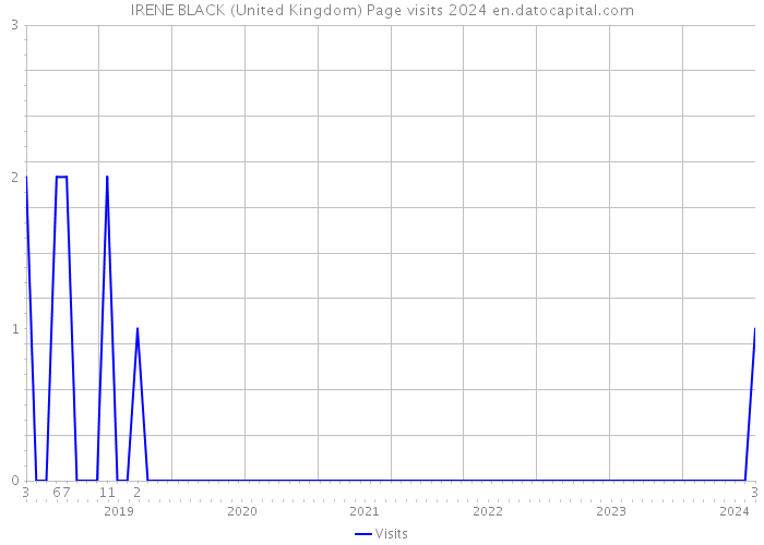 IRENE BLACK (United Kingdom) Page visits 2024 