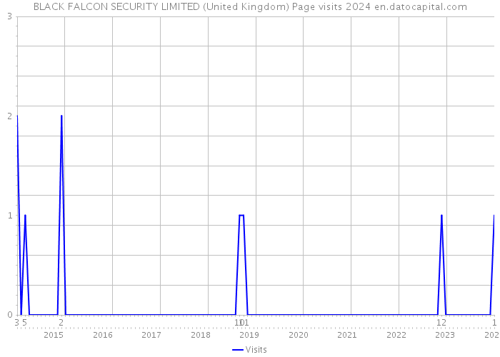 BLACK FALCON SECURITY LIMITED (United Kingdom) Page visits 2024 