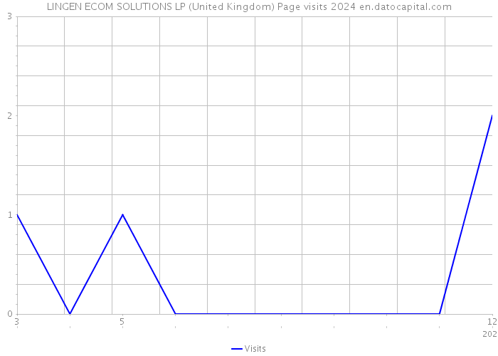 LINGEN ECOM SOLUTIONS LP (United Kingdom) Page visits 2024 
