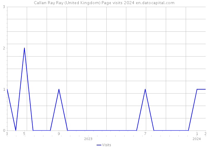 Callan Ray Ray (United Kingdom) Page visits 2024 